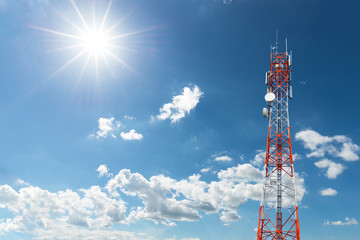 Telecommunication Radio Antenna and Satellite Tower