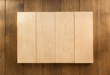 board panel on wood