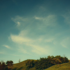  landscape with clouds in the countryside