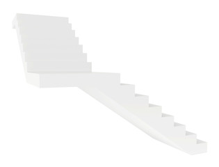 Stairs. Isolated on white background.