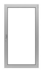 gray metallic window isolated on white background