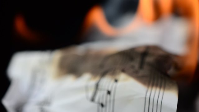 The burning notes