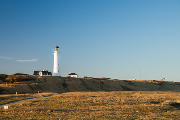 Leuchtturm in Norddänemark (Hirtshals)