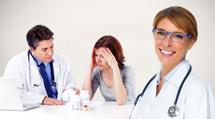 Fototapeta premium Doctor and patient woman.