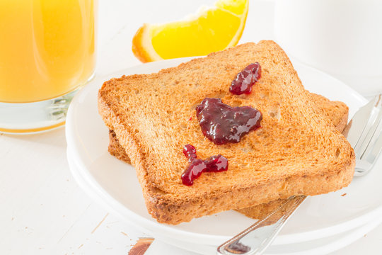 I love yuo with jam on toast