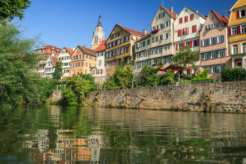 Stadtansicht von Tübingen an einem Sommertag