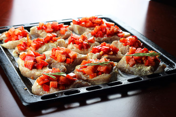 steak in a frying pan