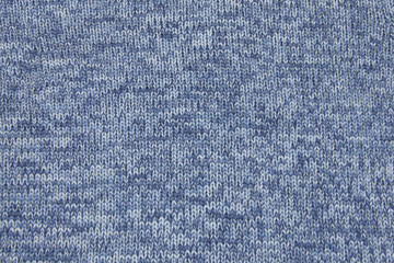 Blue knitted material