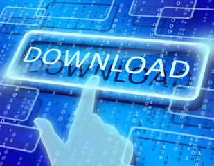 abstract background and the words download in rectangle.