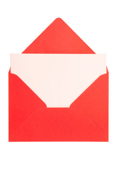 Red Envelope On White Background