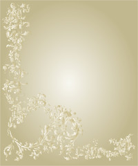 Decorative ornamental page gold color vector