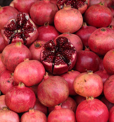 Close up of pomegranates