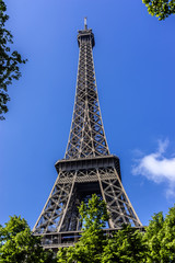 Tour Eiffel (Eiffel Tower) located on Champ de Mars in Paris.