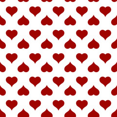 Heart seamless pattern for Valentines day card background