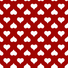 Heart seamless pattern for Valentines day card background