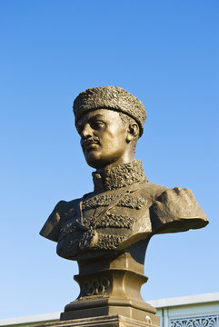 The monument to Nikolay Aleksandrovich Panin-Kolomenkin