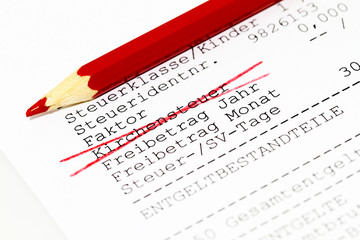 Obraz premium Kirchenaustritt