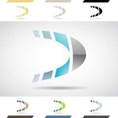 Logo Shapes and Icons of Letter D