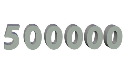 500000, beşyüz bin sayısı