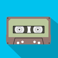 Cassette flat icon