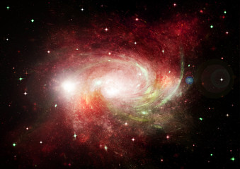 galaxy in a free space