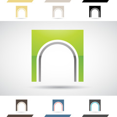 Logo Shapes and Icons of Letter N