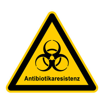wso214 WarnSchildOrange - Antibiotikaresistenz - Multiresistente Keime - g4048