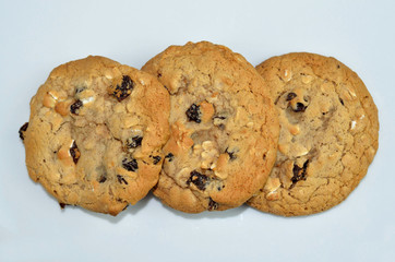 Delicious chewy Oatmeal raisin cookies
