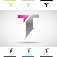 Logo Shapes and Icons of Letter T