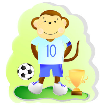 Monkey Football Player