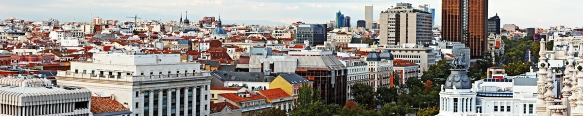 Fototapeta na wymiar Madrid, View from Palacio de Comunicaciones