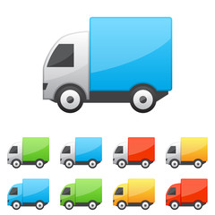 Set of truck icons