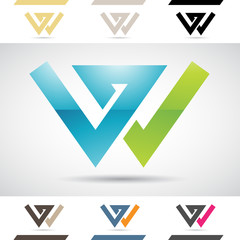 Logo Shapes and Icons of Letter W