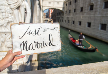 Just married sign