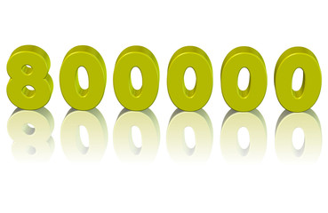 800000, sekizyüz bin sayısı