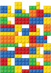 seamless vector pattern of plastic parts