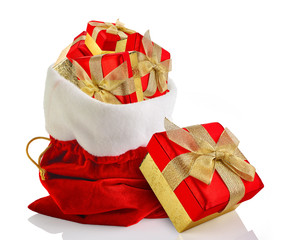 Santa sack full with presents