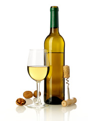 Wine, nuts and bottle opener
