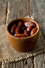 dried dates on wood