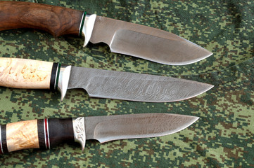Knife tourist from Damascus  steel