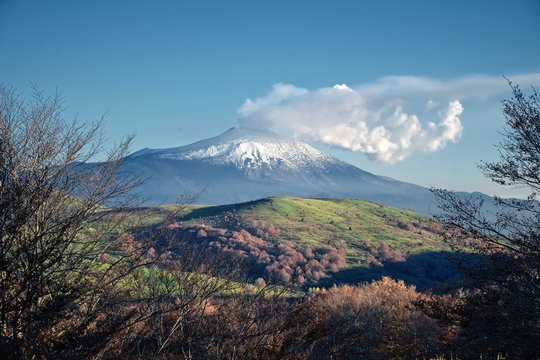 Etna Volcano from Nebrodi Park, Sicily