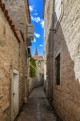 Fototapeta na wymiar Old Town in Budva Montenegro