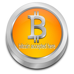 Bitcoin accepted here button