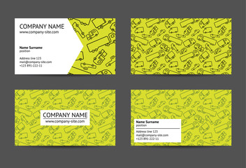 Cargo business card template