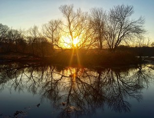 Reflections at Sunset