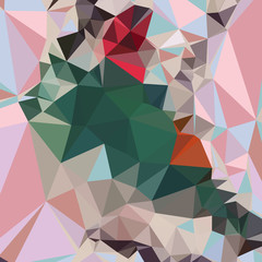 Charm Pink Abstract Low Polygon Background