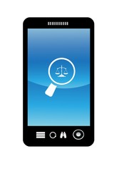 Recherche de Justice dans un téléphone mobile