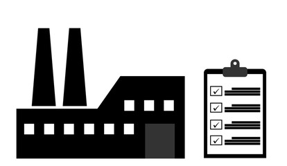 Check-list et une usine