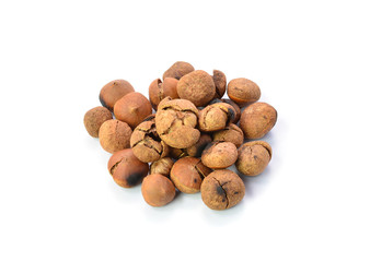 chestnuts isolated on white background