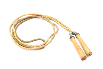 Skipping rope on a white background